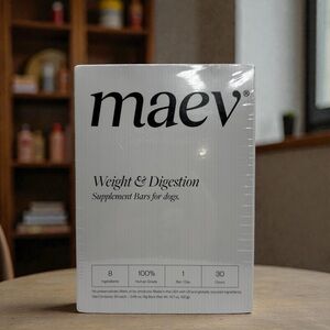 MAEV Weight & Digestion Supplement Bars for Dogs Gut Health 30 Count Human-Grade